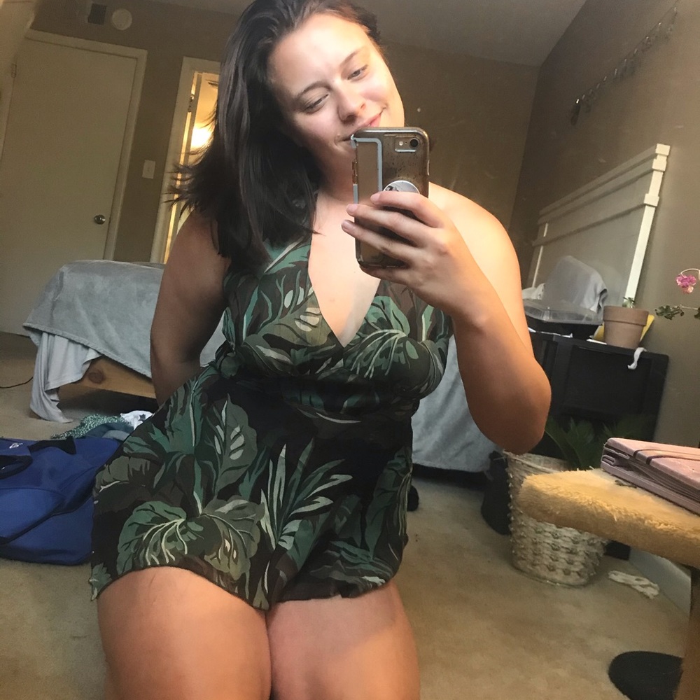 Michael Kors Halter Jungle Top